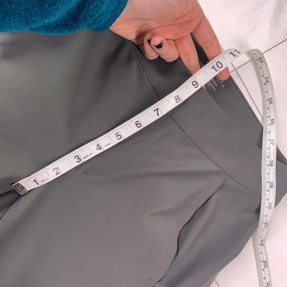 ✨[Athleta] Gray Stellar Trouser Ankle Zipper Size 4 Style 351310 - Picture 8 of 10
